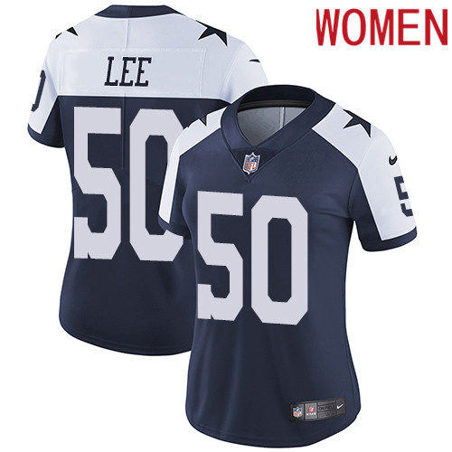 2019 Women Dallas Cowboys #50 Lee blue Nike Vapor Untouchable Limited NFL Jersey->women nfl jersey->Women Jersey